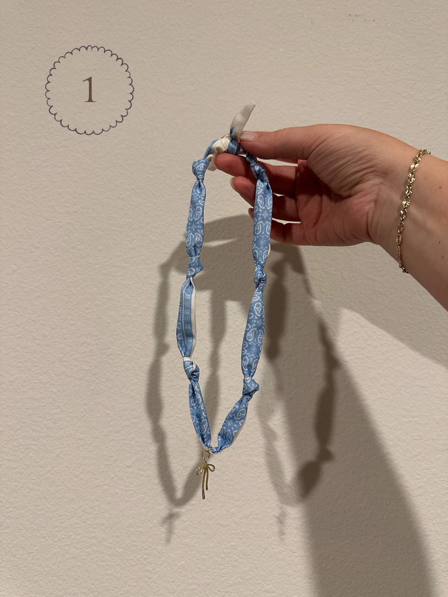 Knotty Fabric Necklace