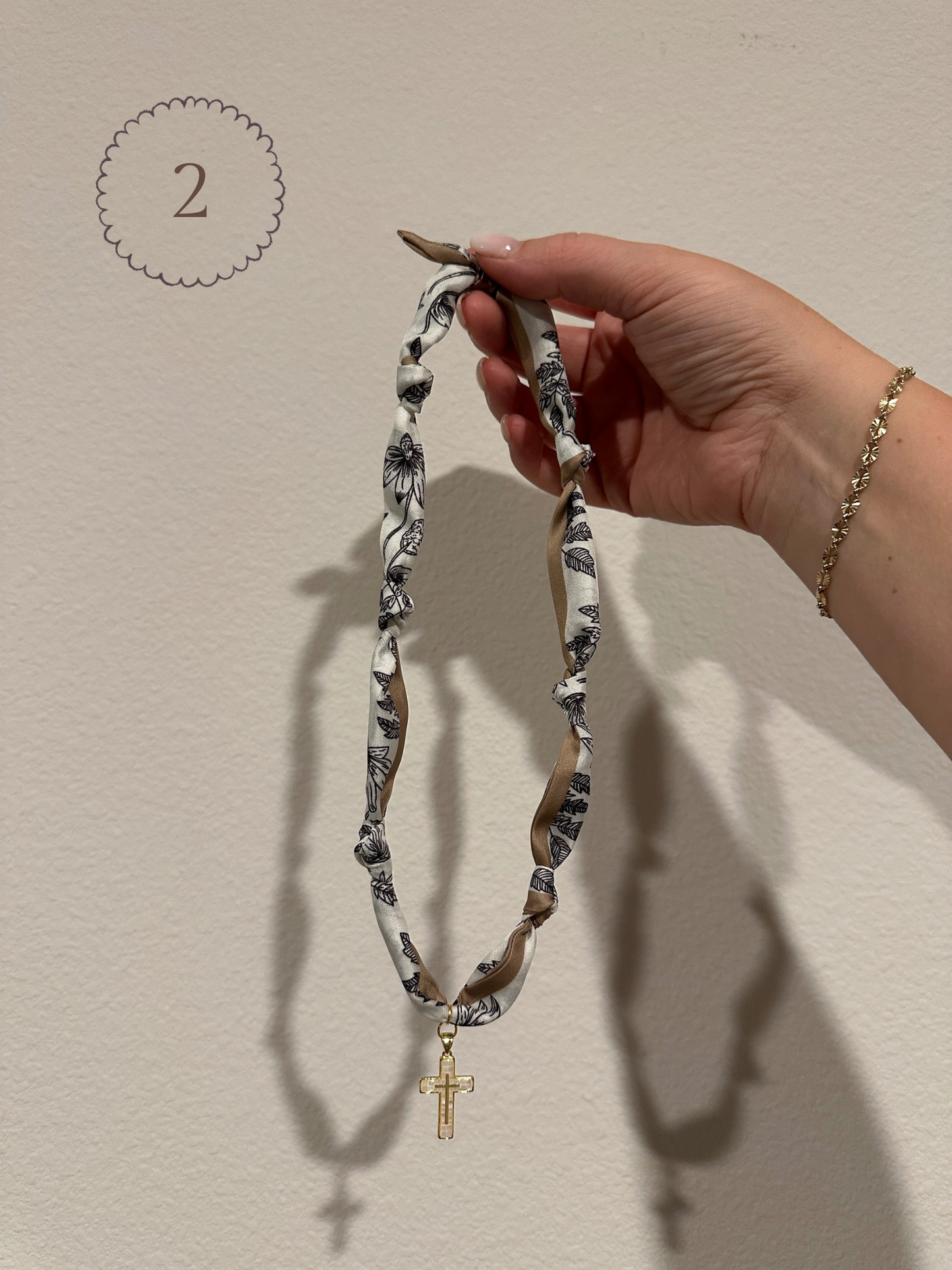 Knotty Fabric Necklace