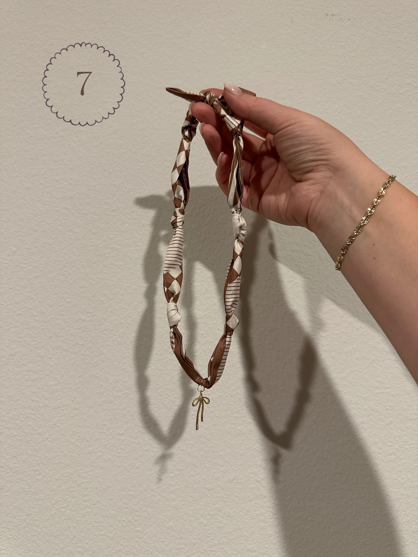 Knotty Fabric Necklace