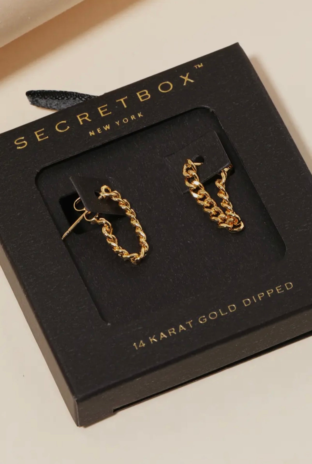 Chain Link Thread Earrings