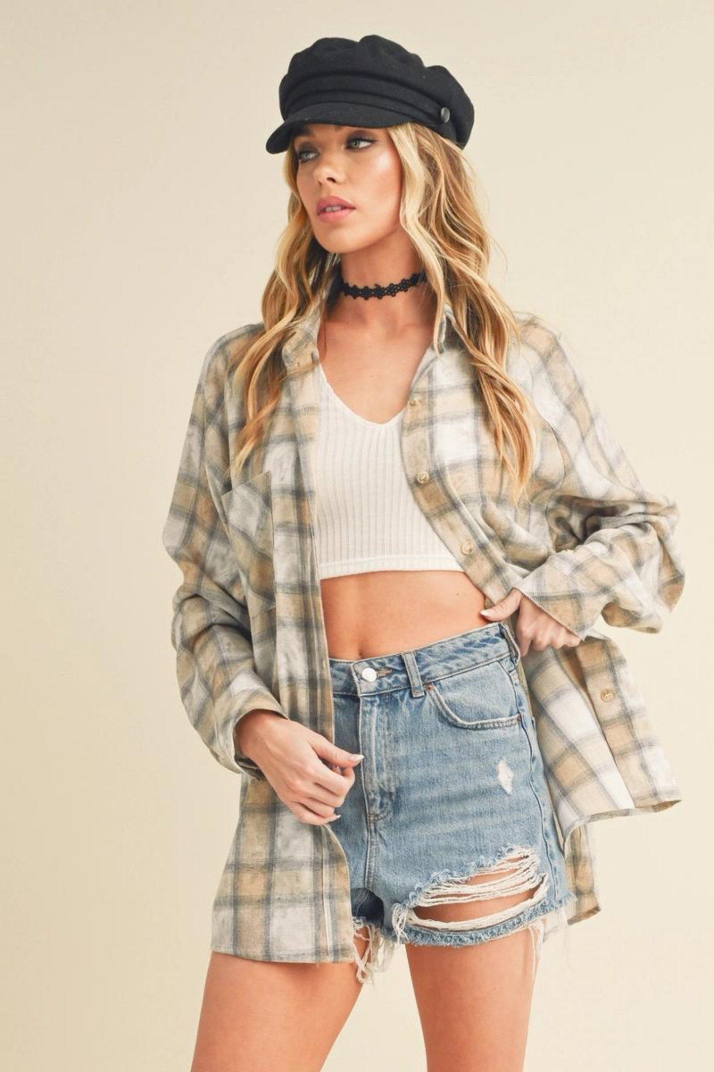 Taylor Plaid Washed Flannel