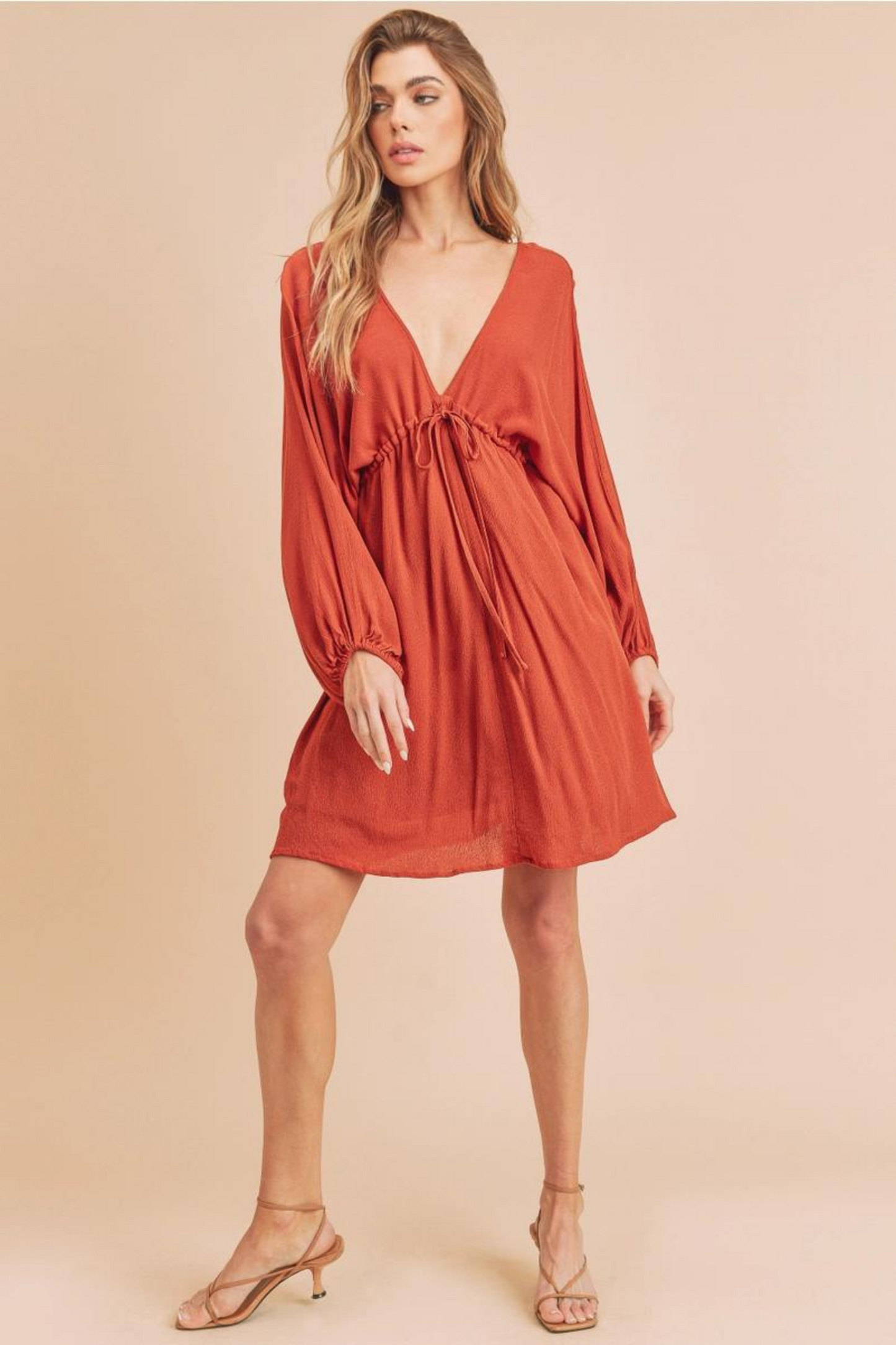 Scarlet V-Neck Dress