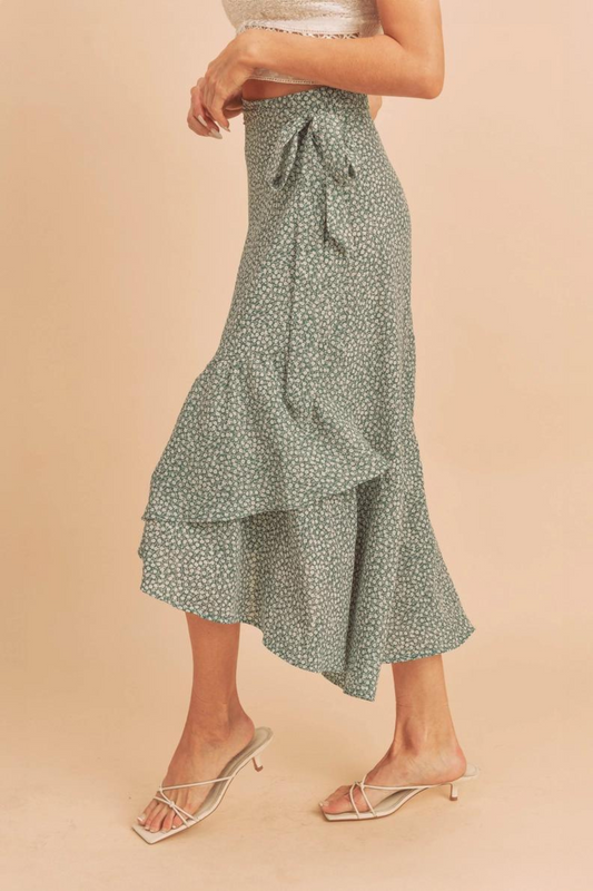 Seaside Midi Wrap Skirt