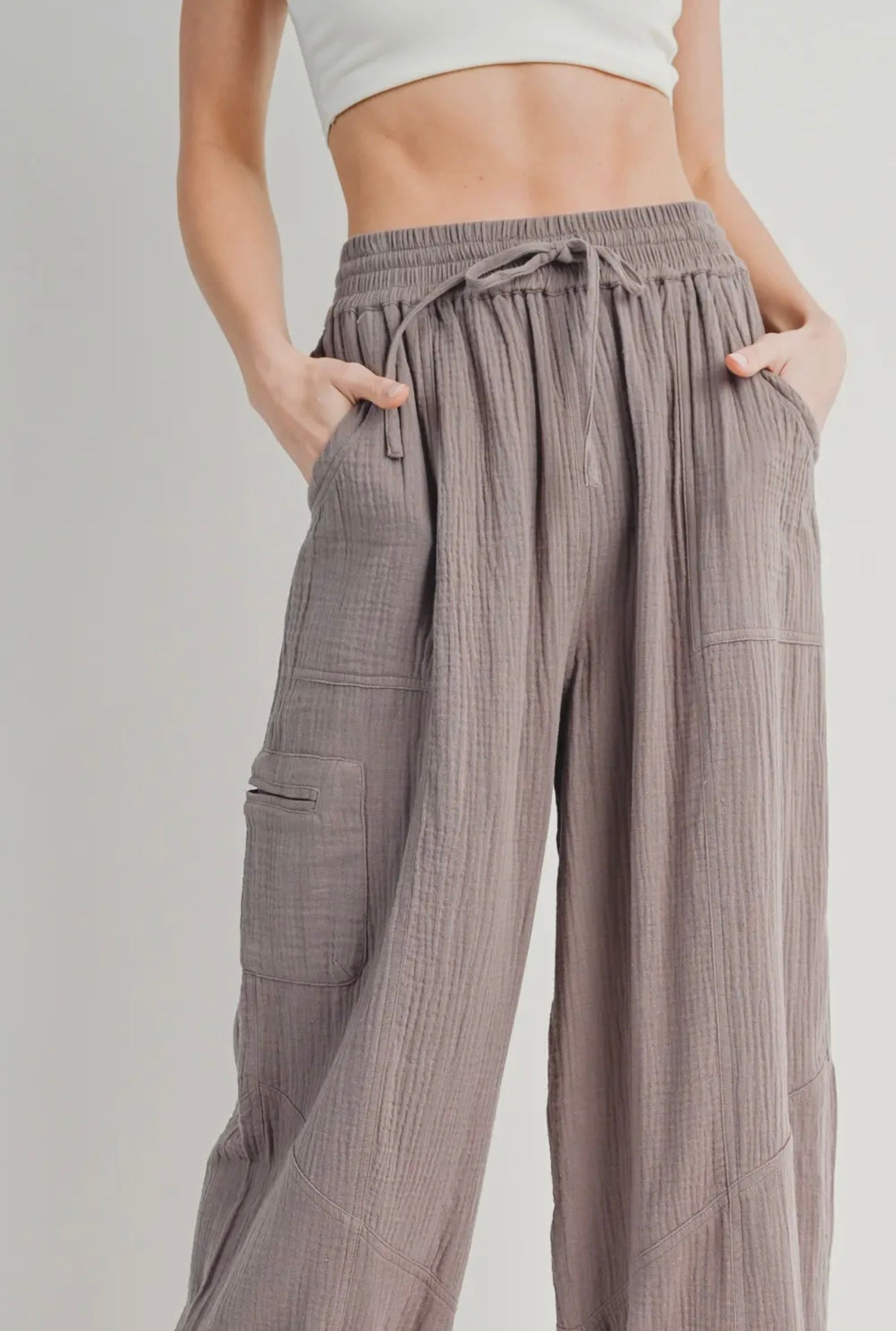 Josie Gauze Joggers