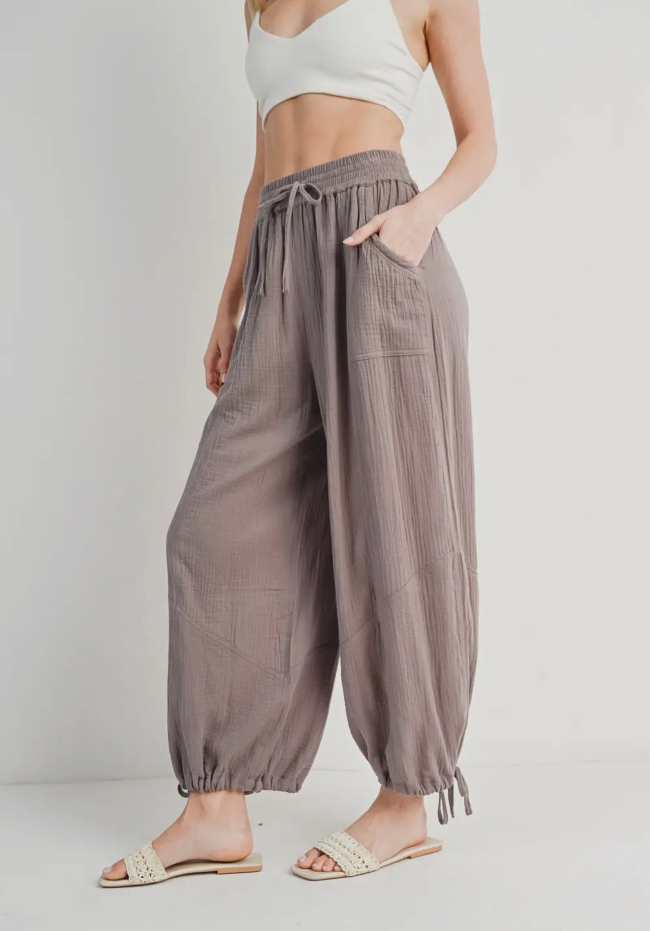 Josie Gauze Joggers