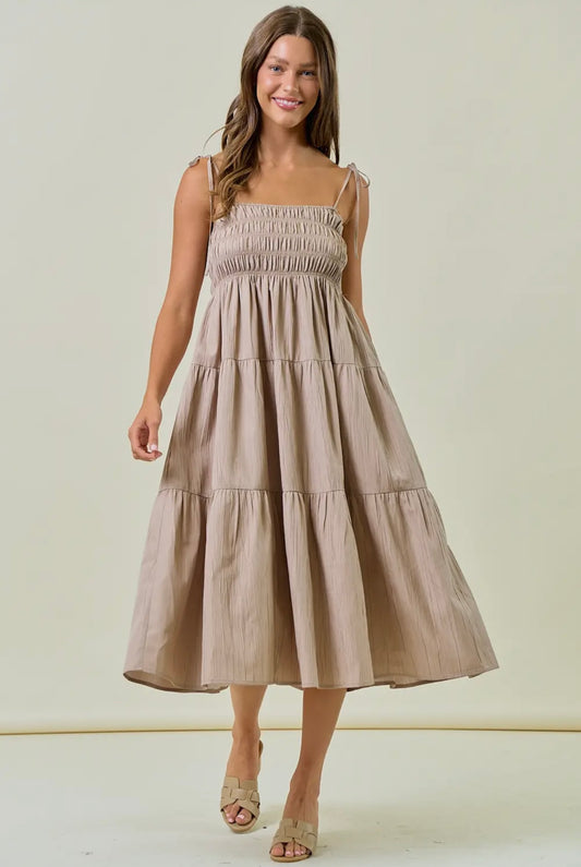 Drift & Dune Smocked Dress