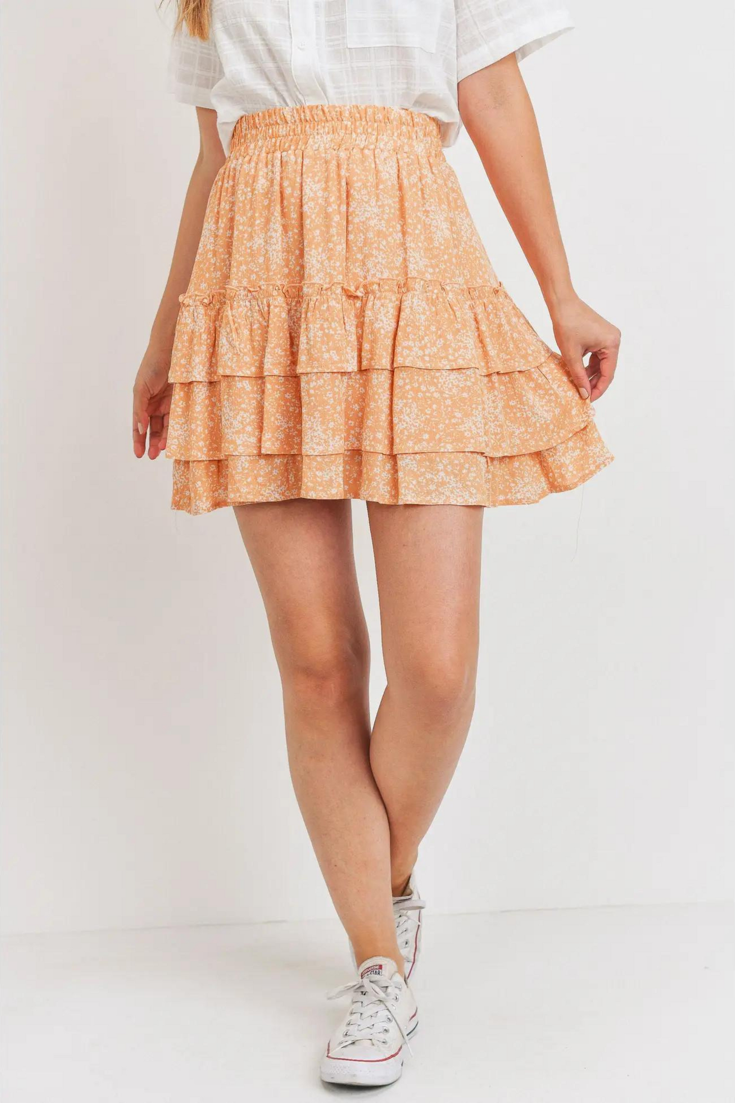 Harlow Floral Three Layer Skirt