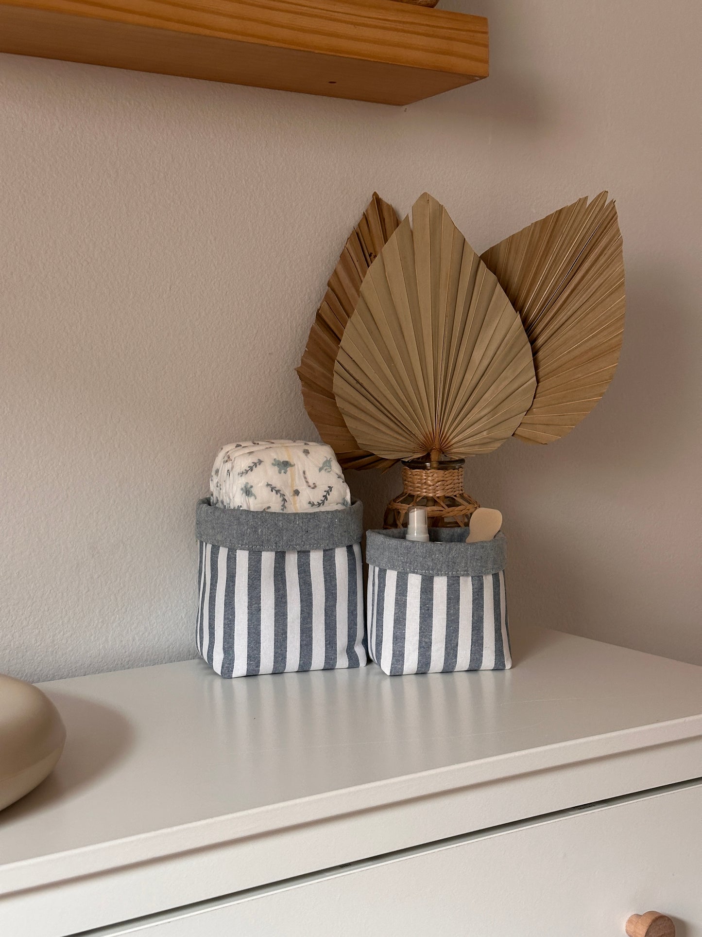 Harbor Stripe Basket Set