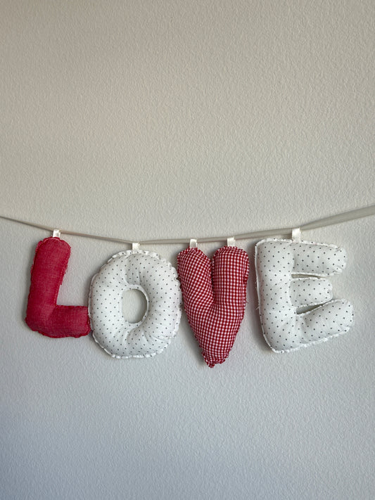 Handmade LOVE banner