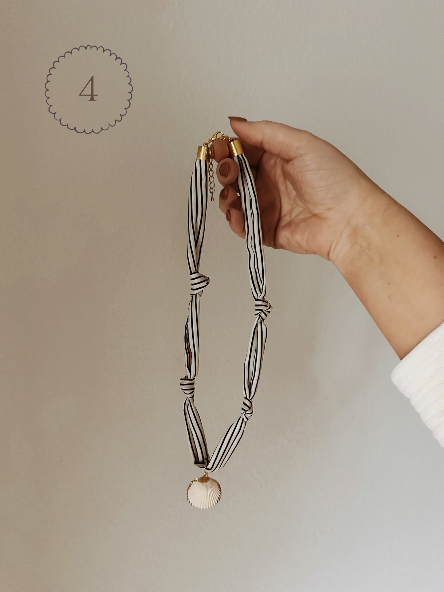 Knotty Fabric Necklace