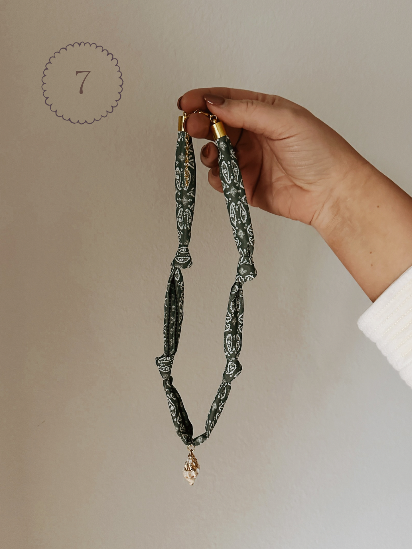 Knotty Fabric Necklace