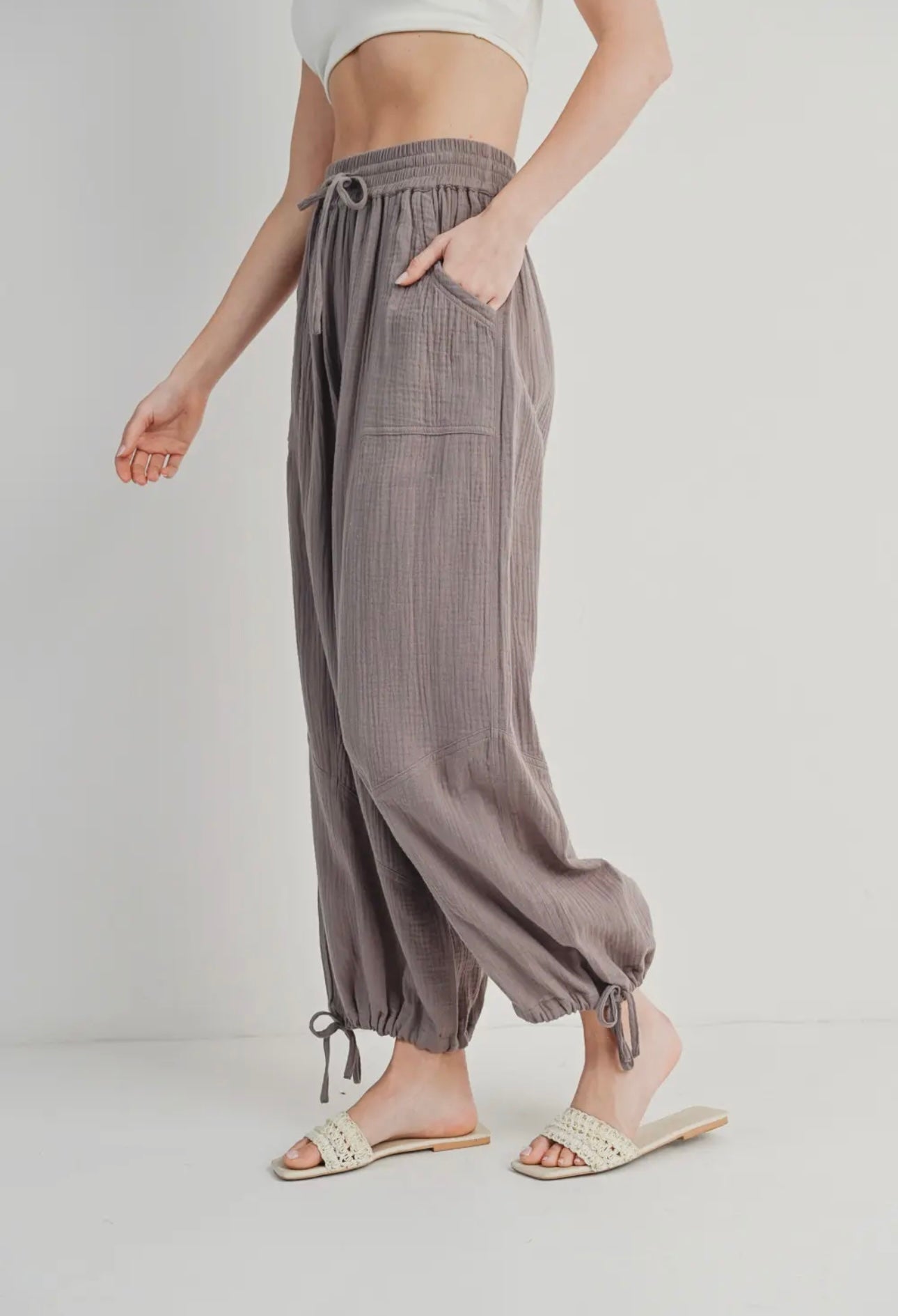 Josie Gauze Joggers