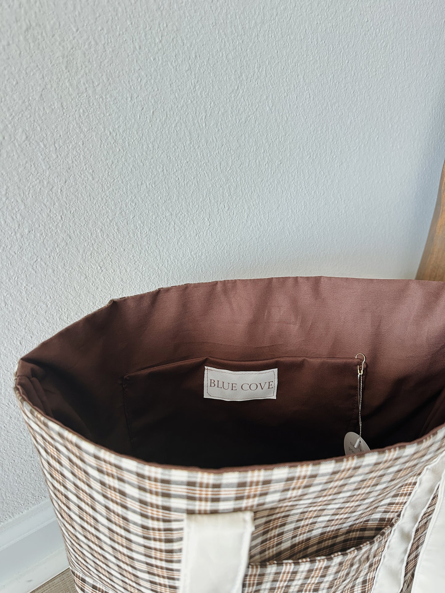 Mocha Plaid Tote