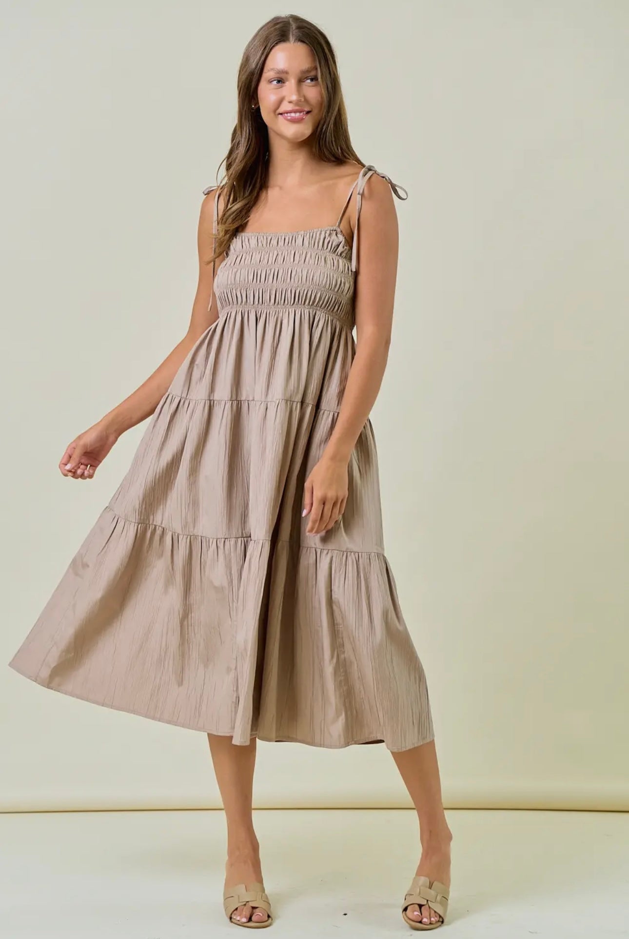 Drift & Dune Smocked Dress