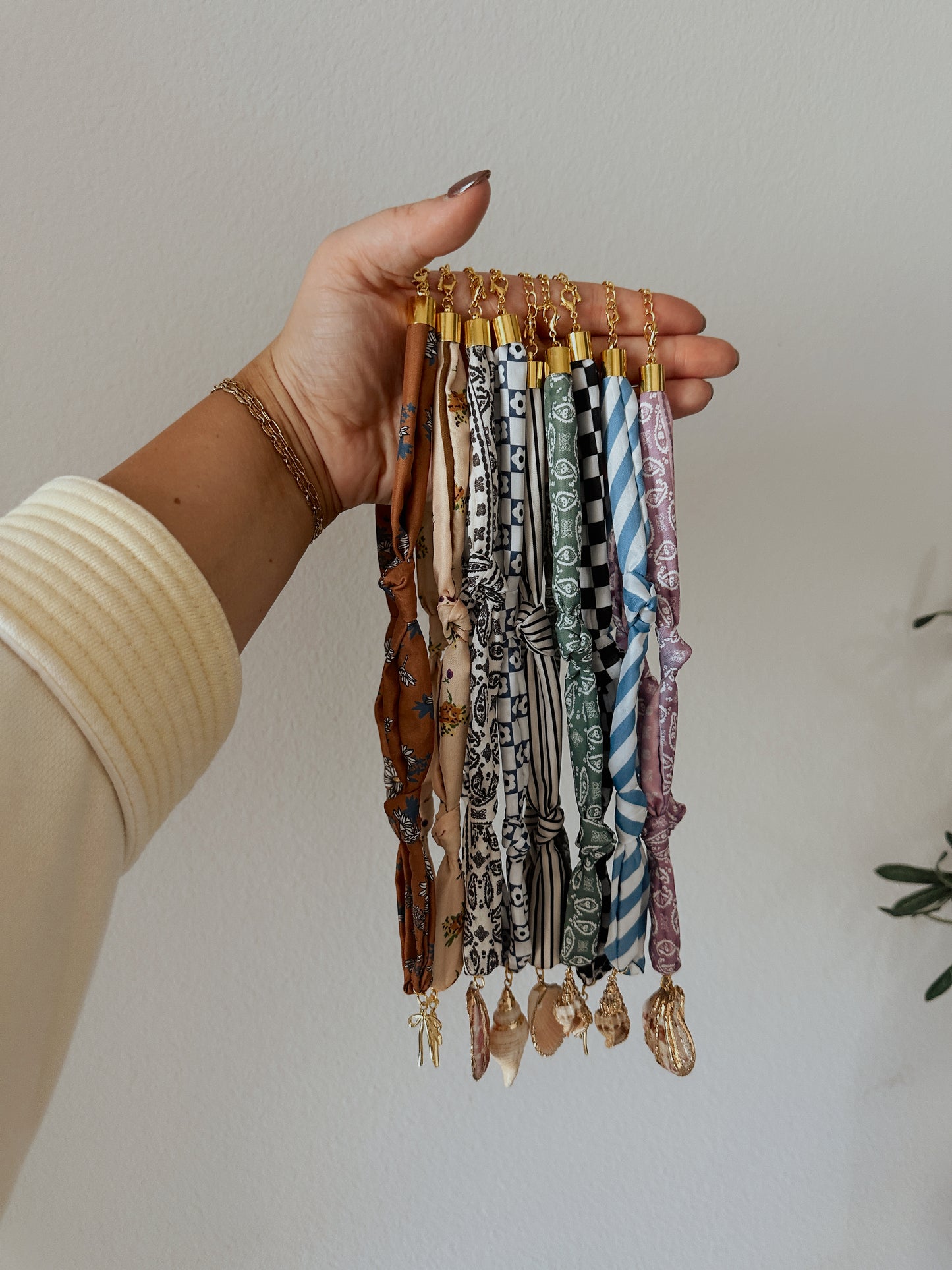 Knotty Fabric Necklace