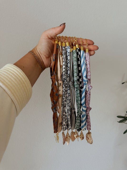 Knotty Fabric Necklace