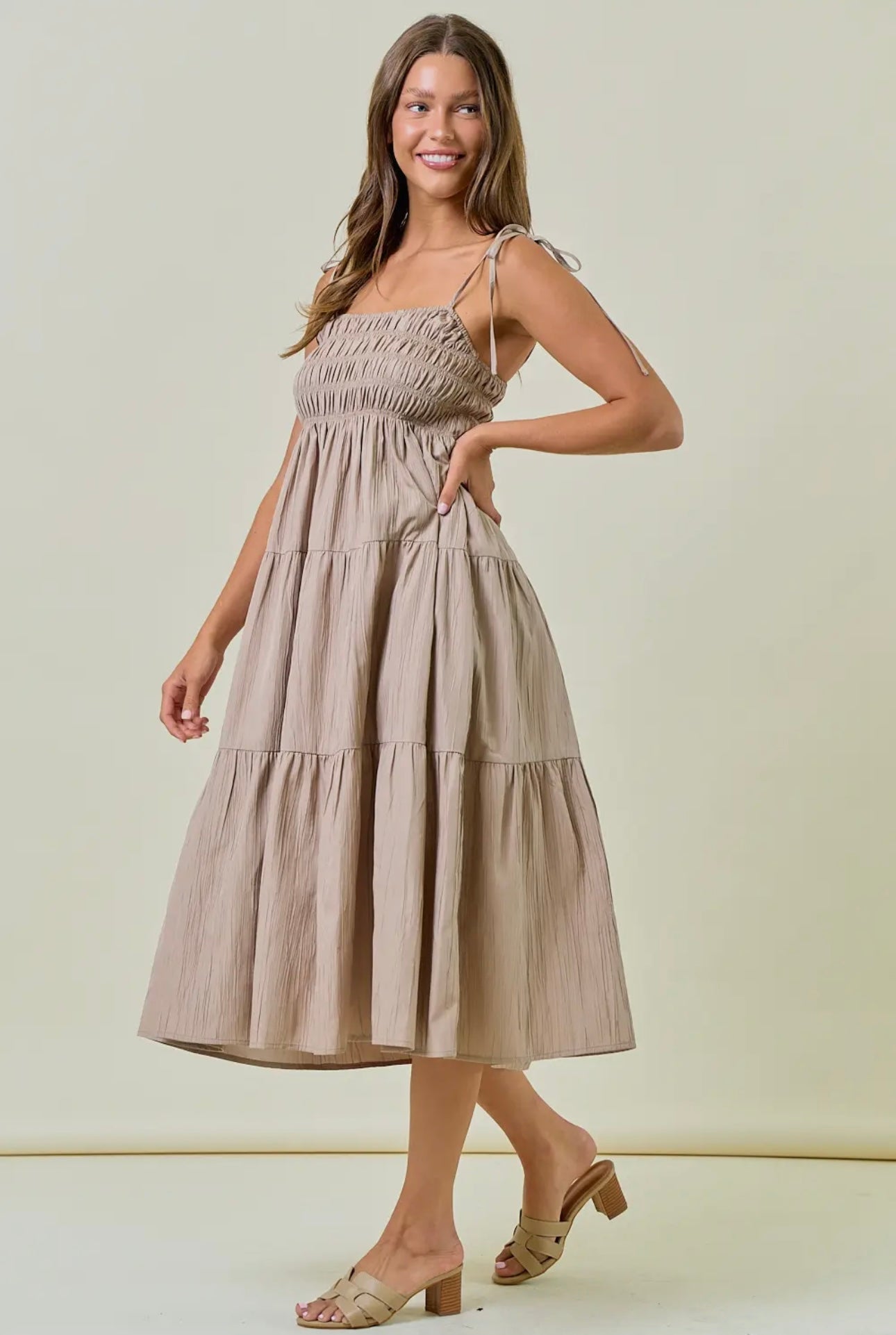 Drift & Dune Smocked Dress
