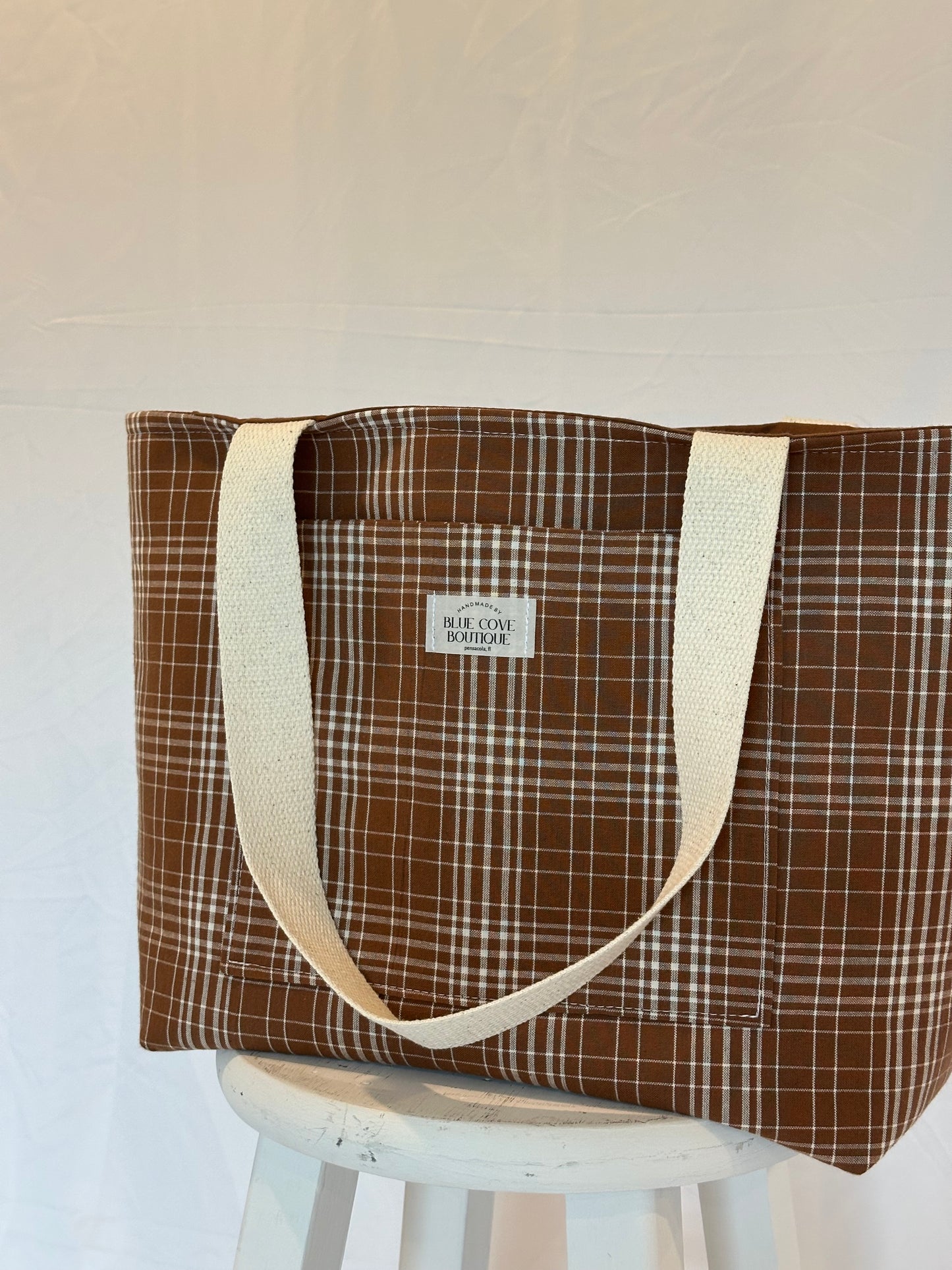 Cider Mill Plaid | Handmade Tote