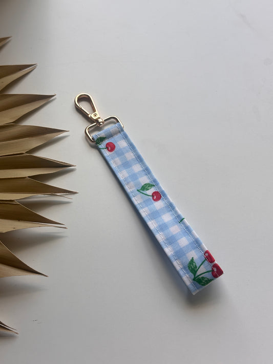 Cherry Gingham Keychain
