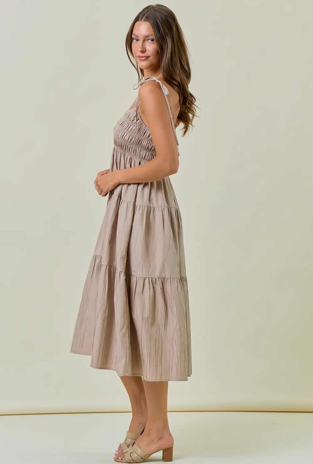 Drift & Dune Smocked Dress