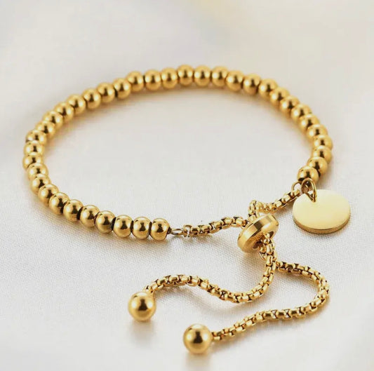 Gold Plated Beaded Bracelet