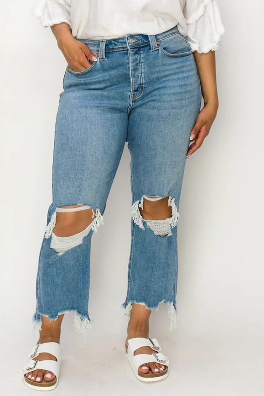 Harmony High Rise Straight Jeans