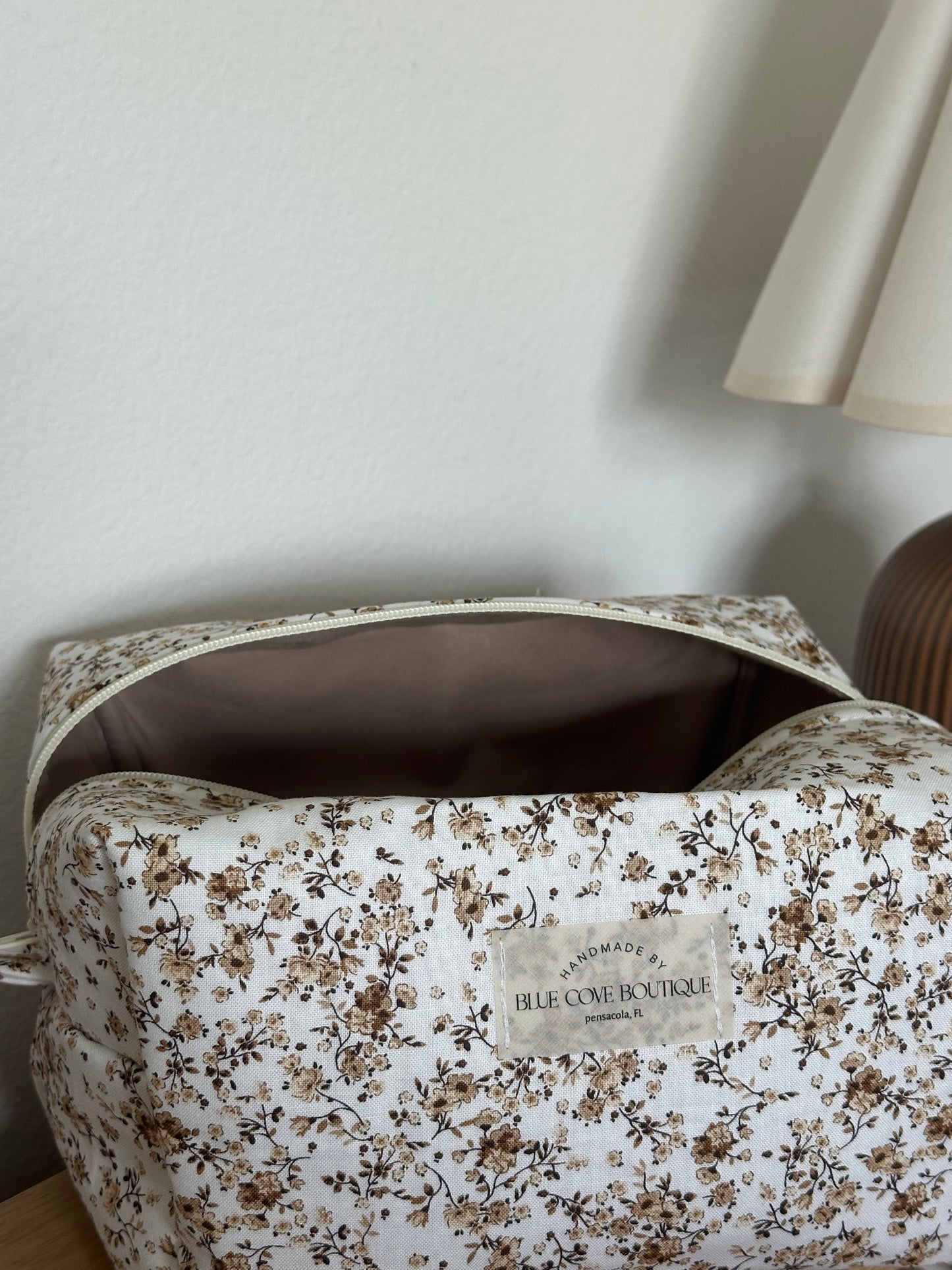 Vintage Meadow Makeup Bag