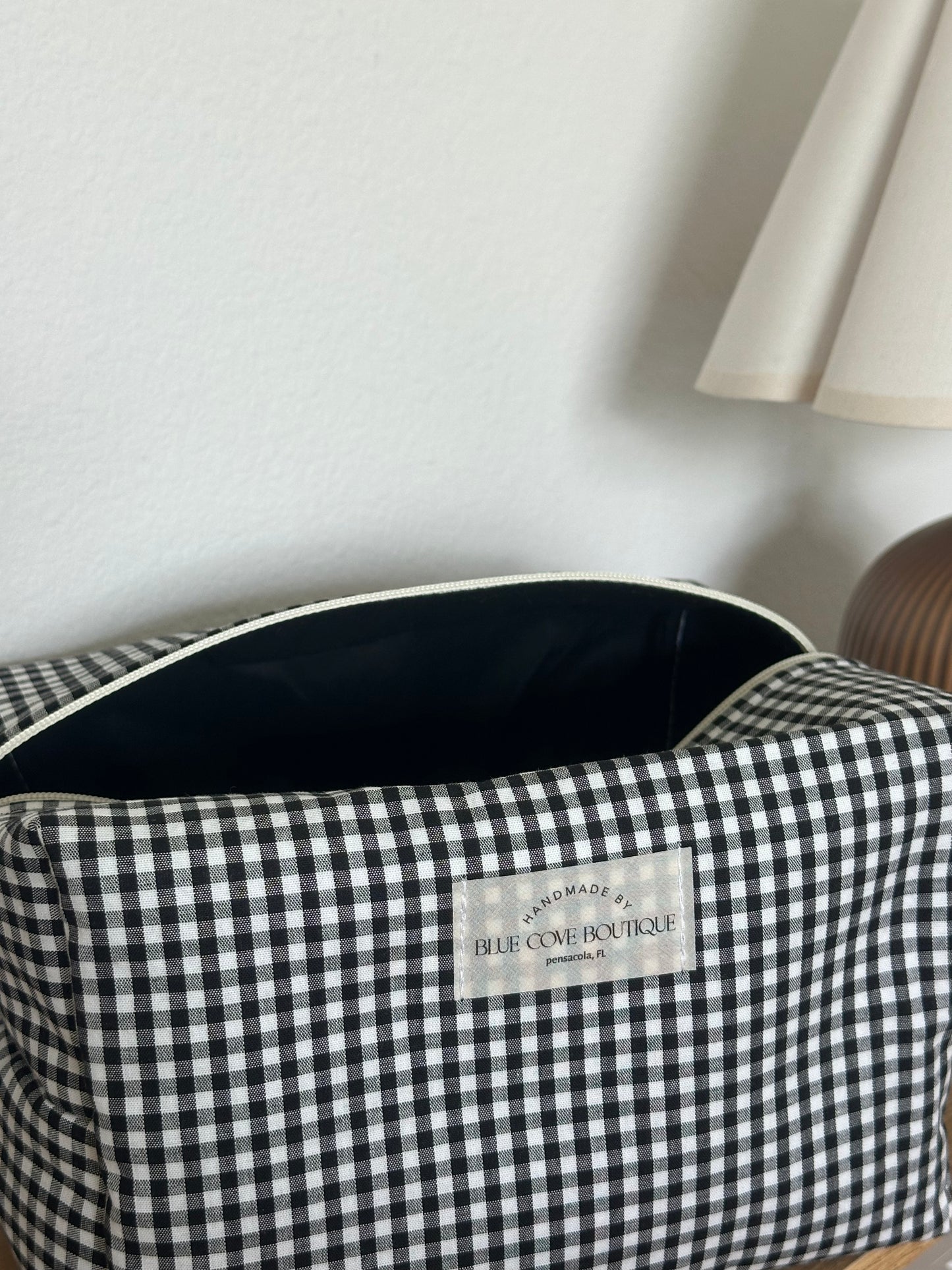 Gingham Girl Makeup Bag