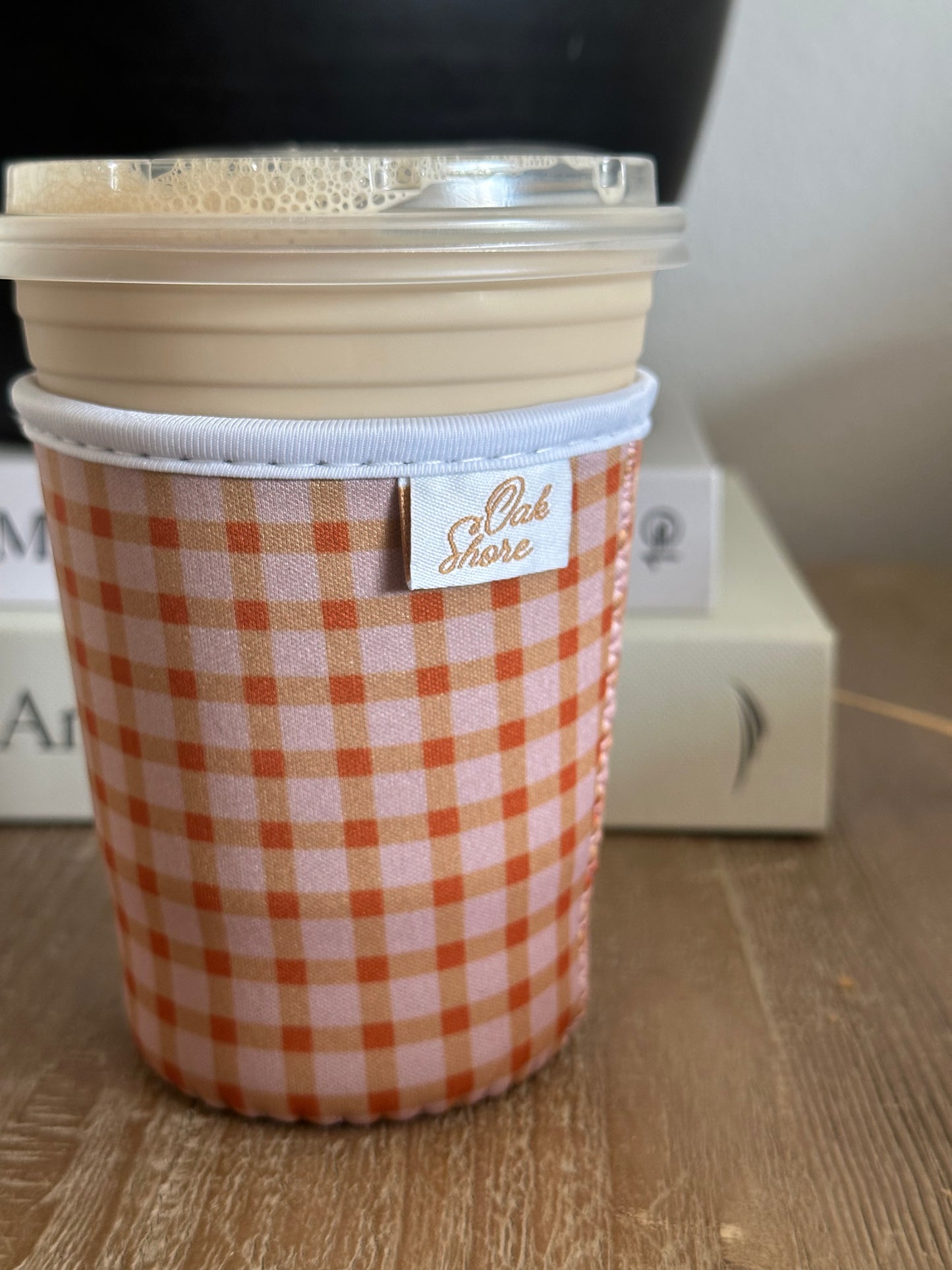 Gingham Sunset Koozie