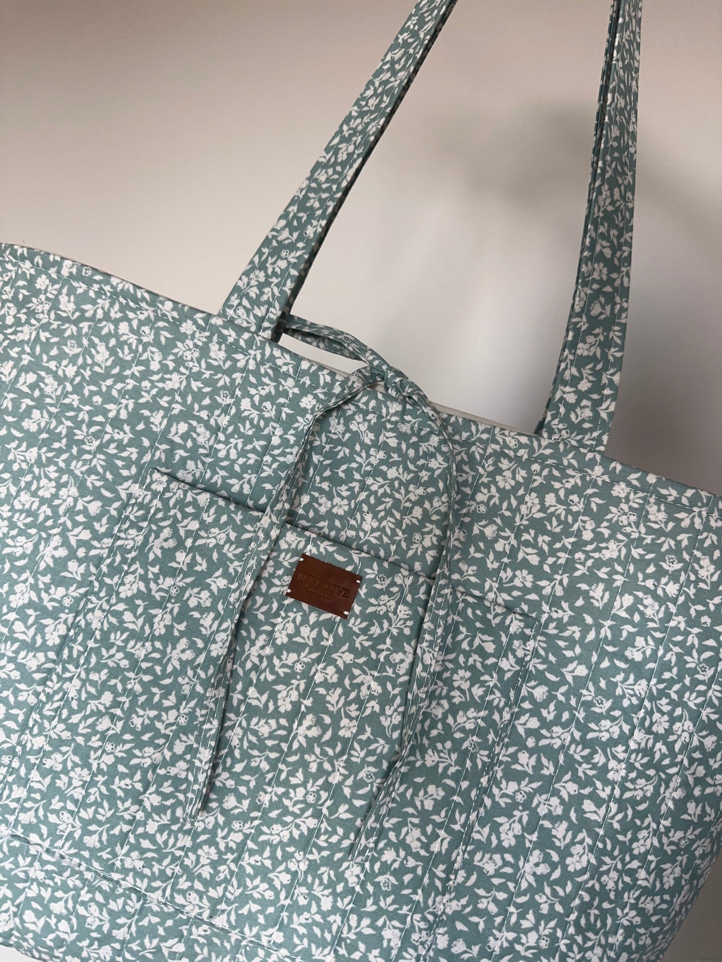 Sage Meadow Quilted Tote