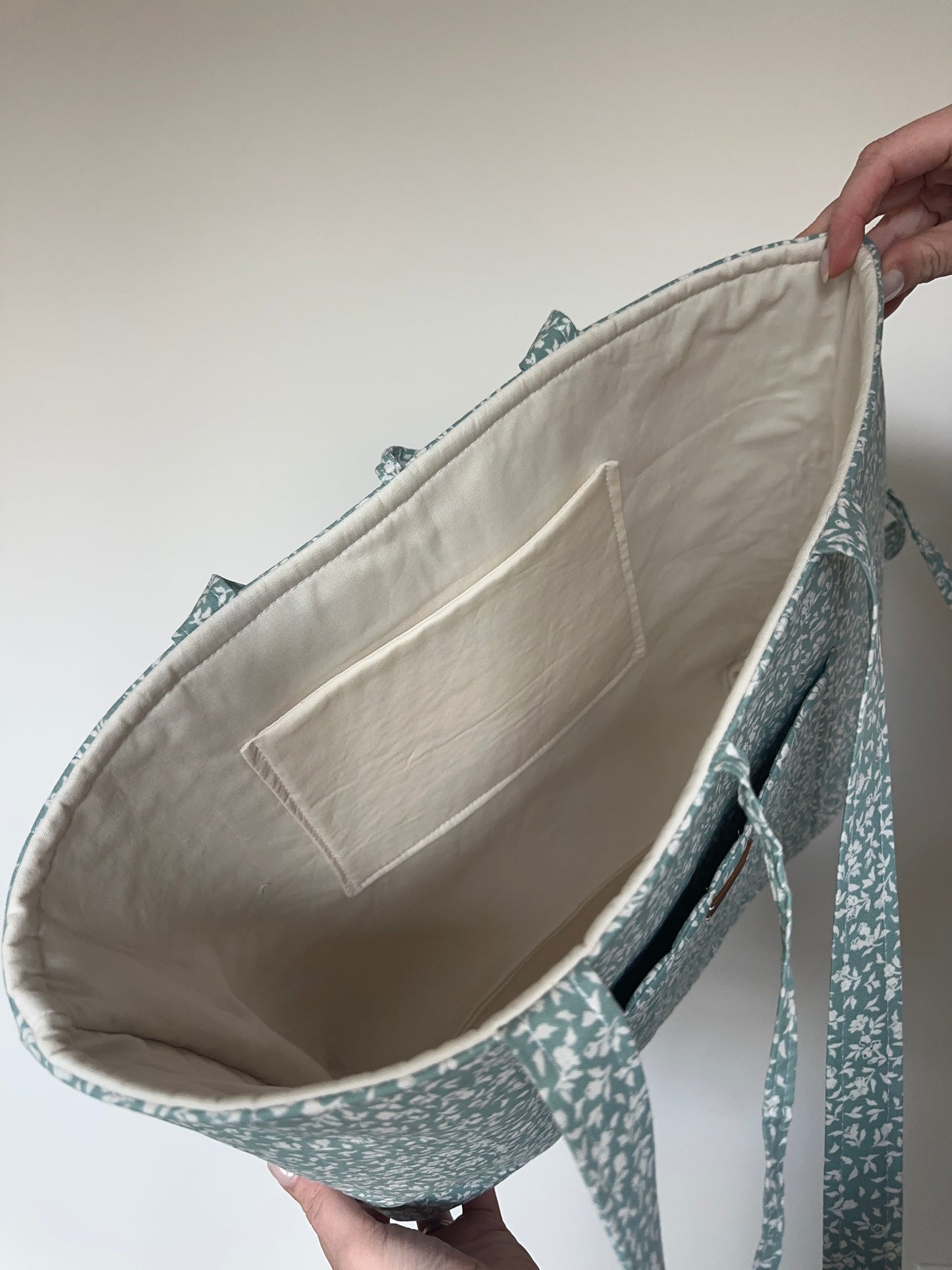 Sage Meadow Quilted Tote