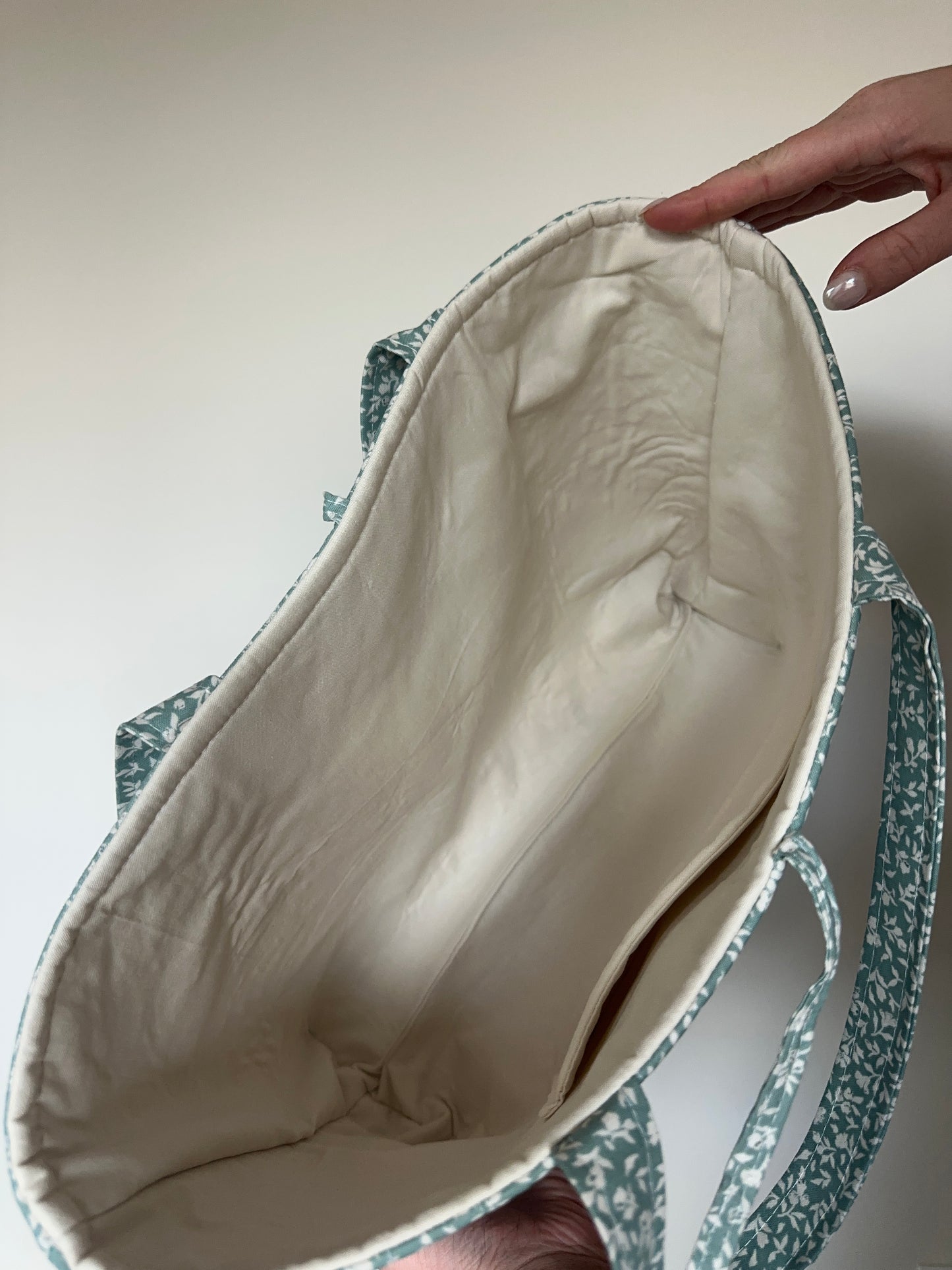 Sage Meadow Quilted Tote