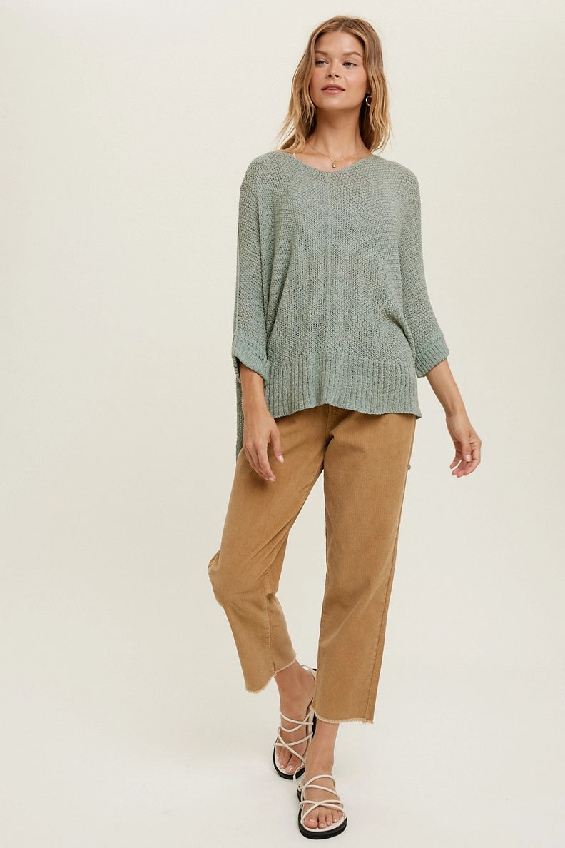 Sage Knit Sweater