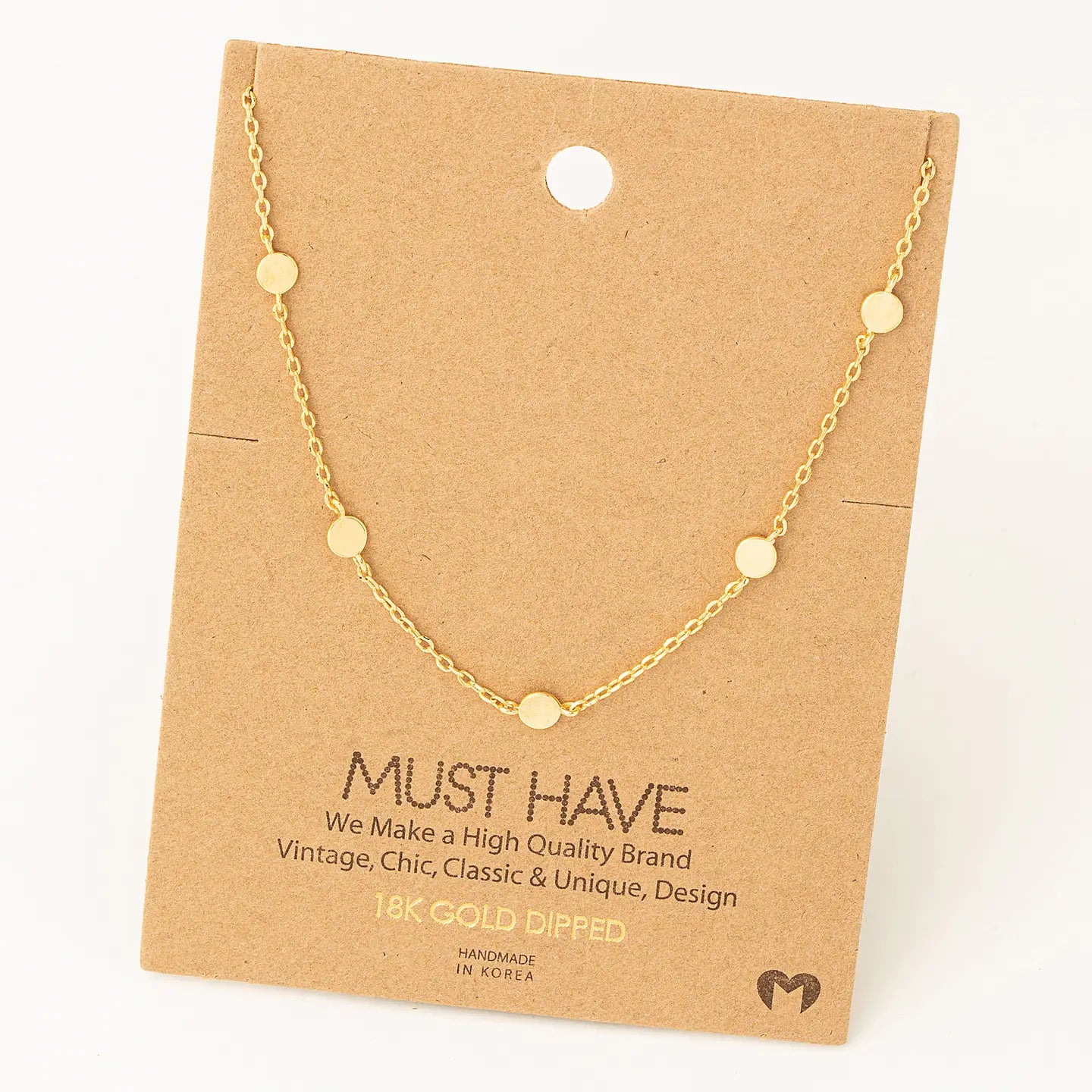 Dainty Disc Necklace